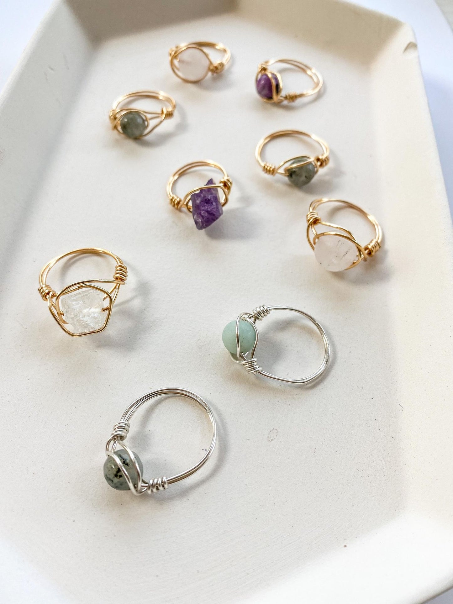 Amazonite Wire Wrapped Ring