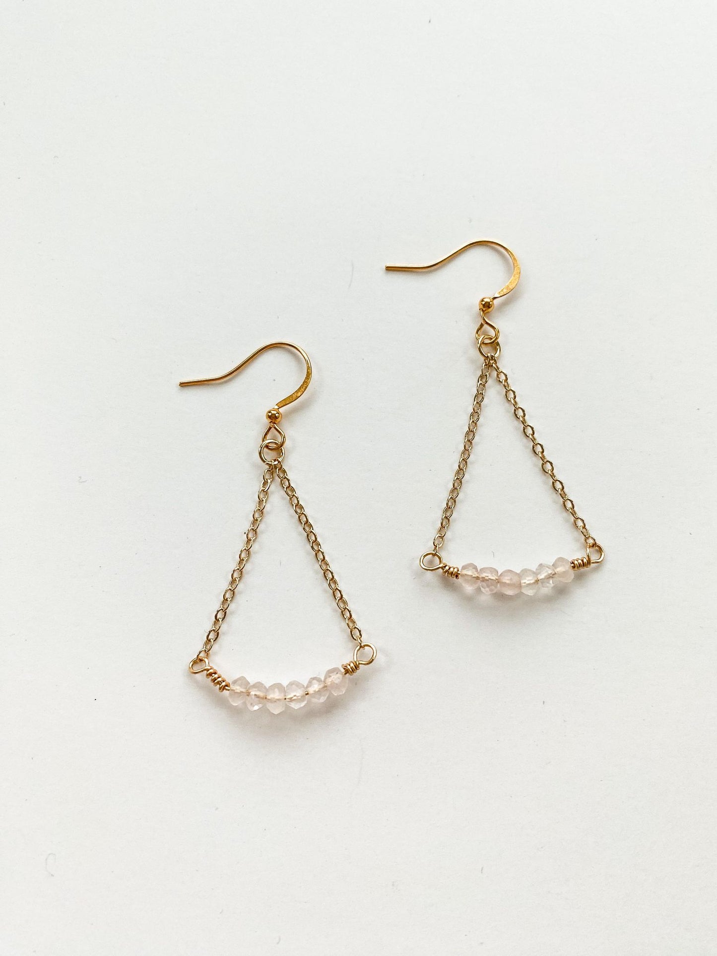 Rose Quartz Dangles