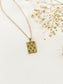 Gold Checkered Necklace