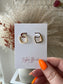 Square Gold Hoops