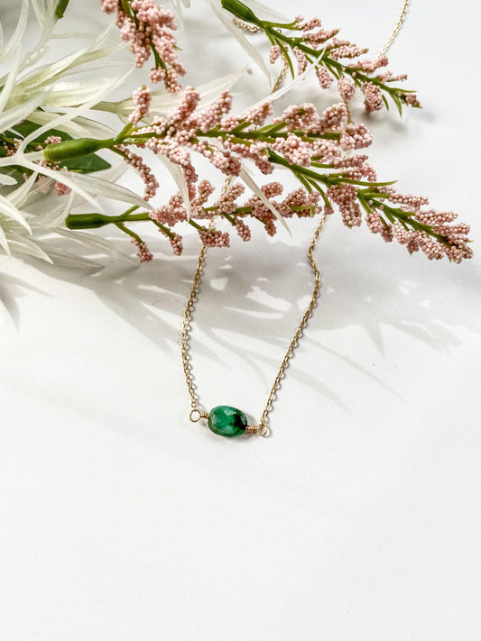 Emerald Stone Necklace