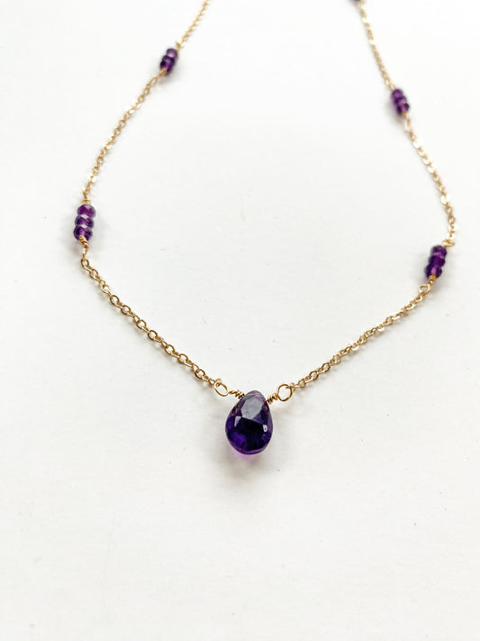 Amethyst Stone Necklace