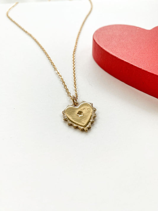 Gold-Filled Heart & Star Pendant