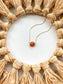 Hand-Carved Carnelian Necklace