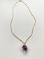 Amethyst Gold Pendant